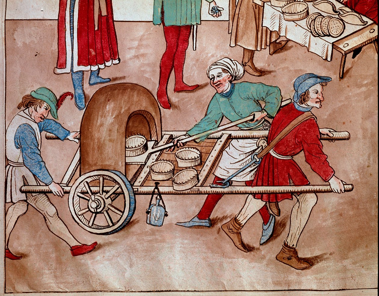 Un panadero caminante. Miniatura de 