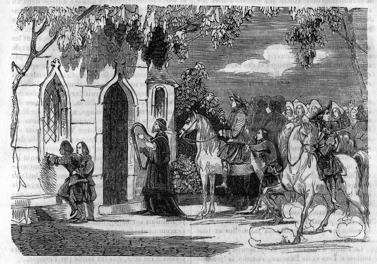 Una boda en Bretaña en el siglo XIV de Unknown artist