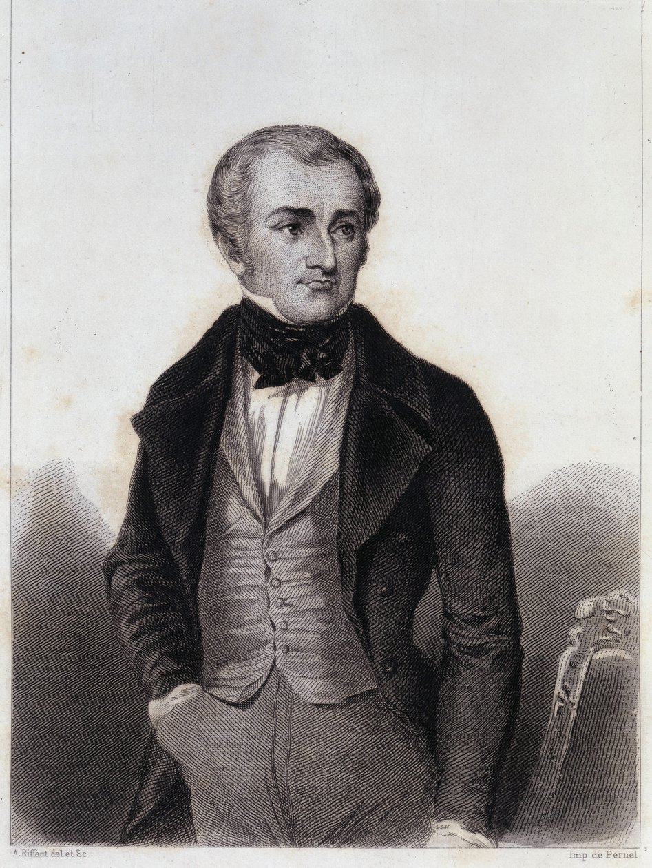 Adolphe Thiers (1797-1877) - grabado en "Histoire de la vie politique et privée de Louis Philippe" de Unknown artist