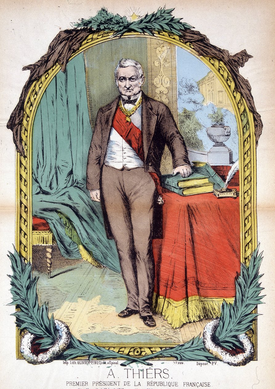Adolphe Thiers (1797-1877), político, periodista e historiador francés. de Unknown artist