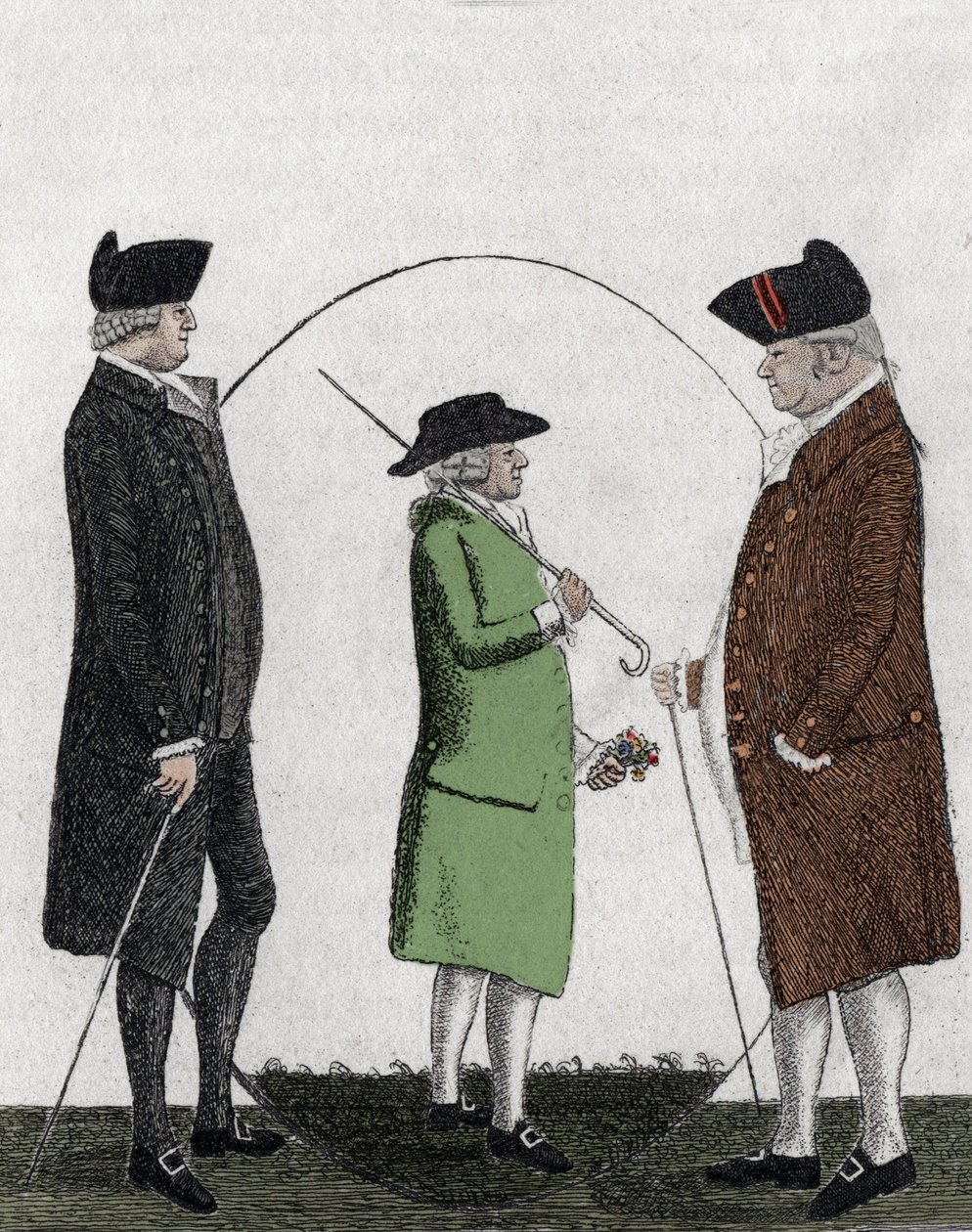 Alexander Gordon, Lord Rockville (1739-1792); Adam Smith (1723-1790) - grabado - siglo XIX de Unknown artist