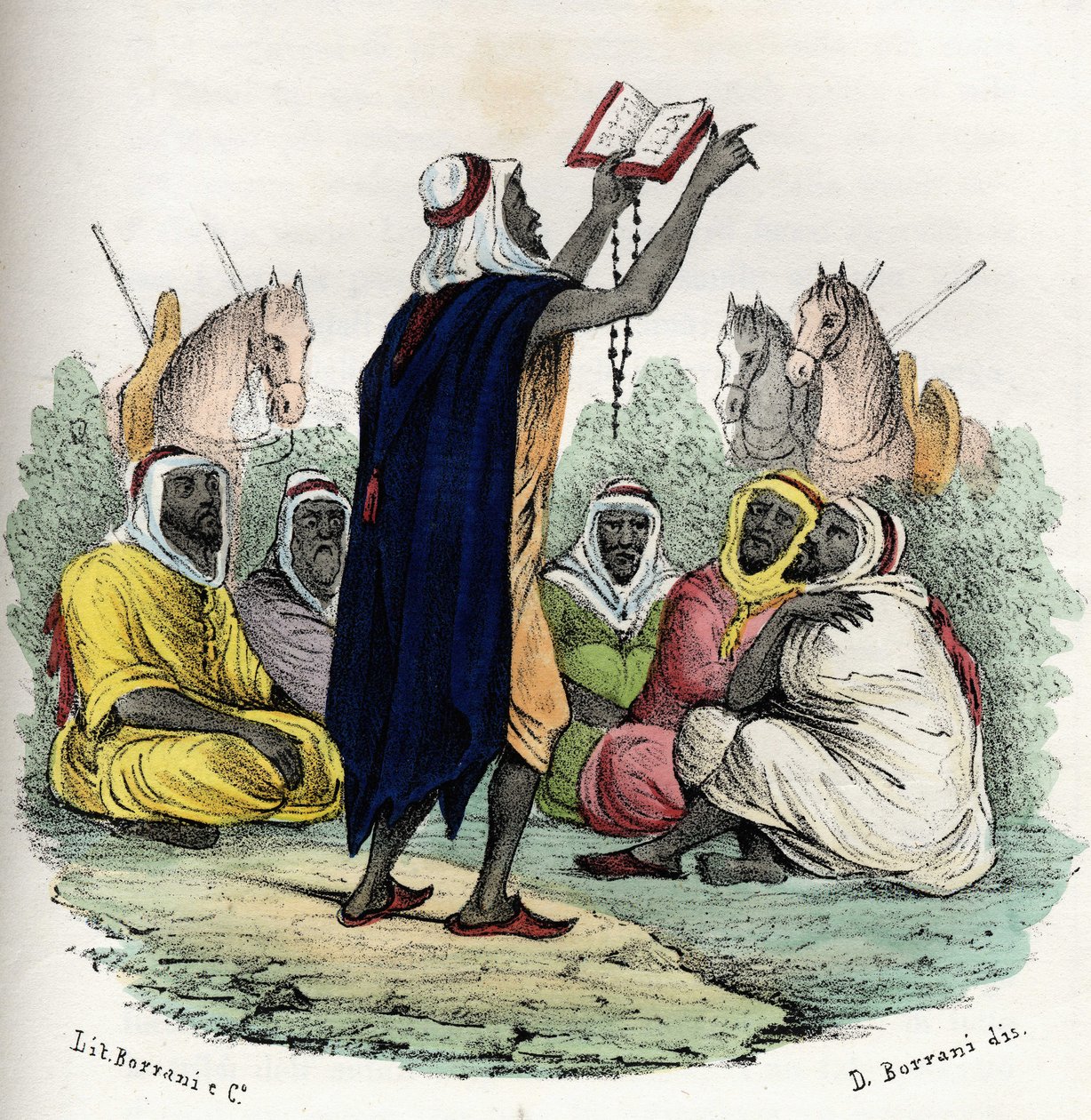 Argelia. El Emir Abd el Kader (Abd-el-Kader o ibn Muhyi al-Din al-Hasani (al Din al-Hasani) (1808-1883) llamó a un primer jihad (guerra santa) en 1832. En “Storia d