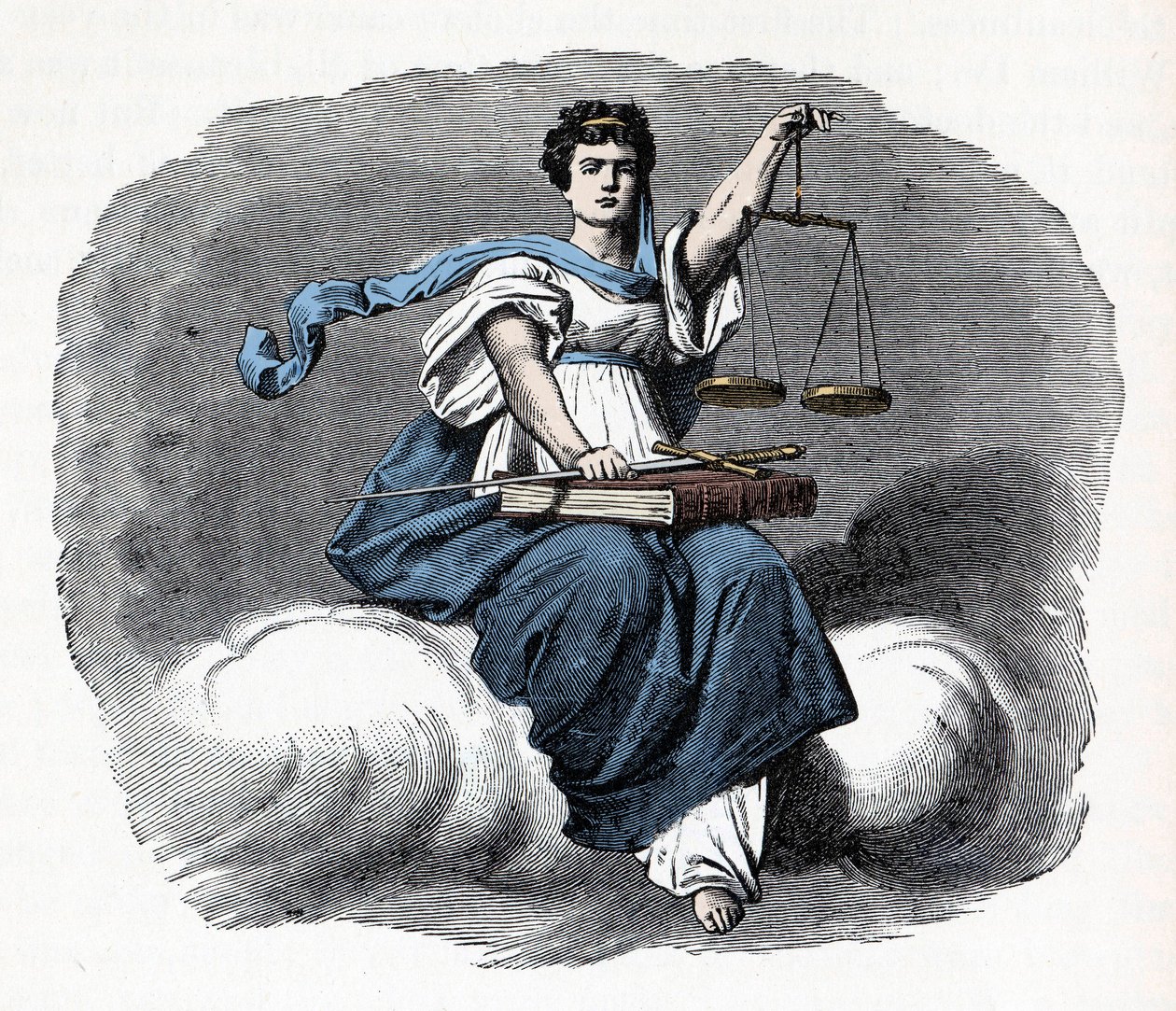 Alegoría de la Justicia - 1882 de Unknown artist