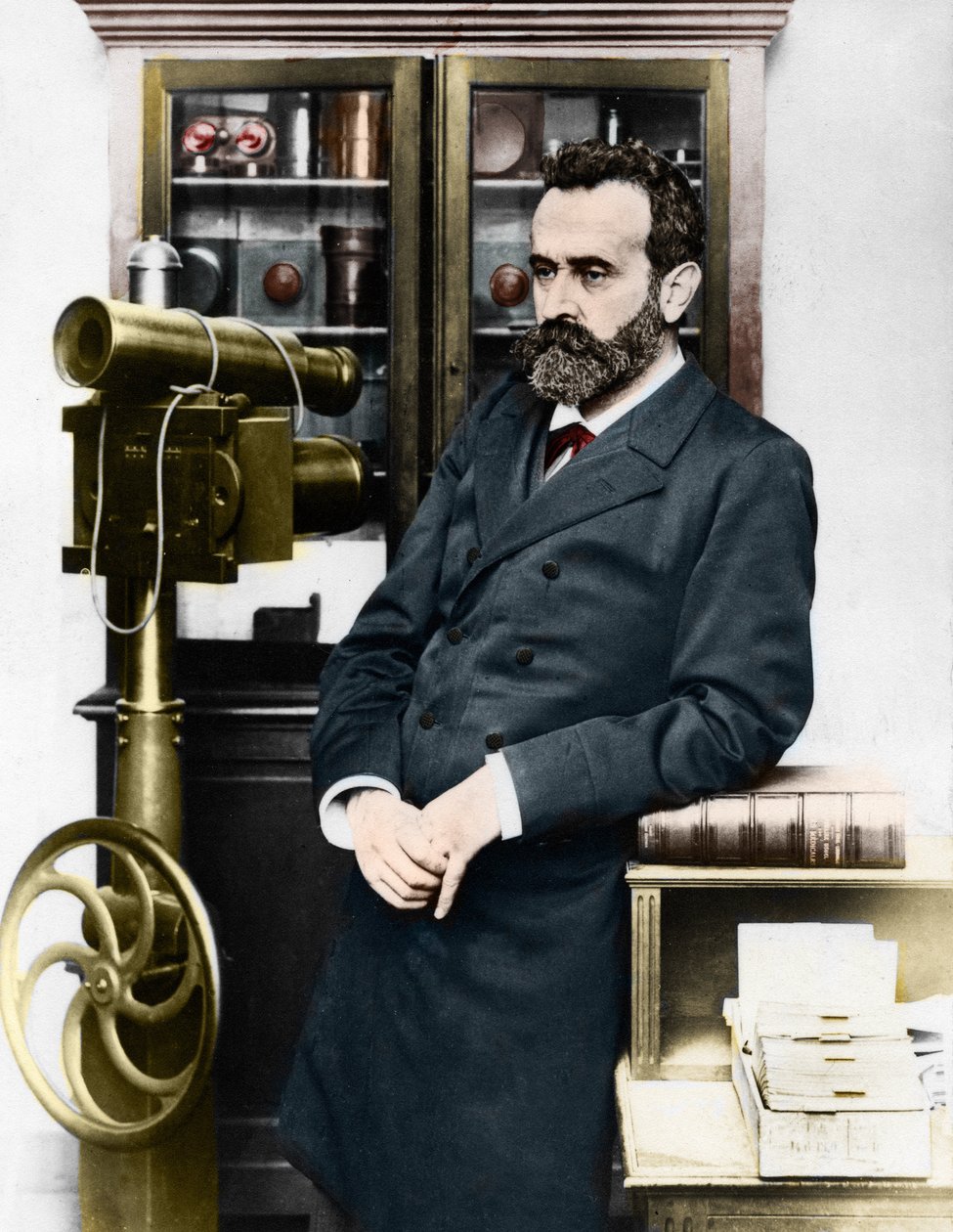 Alphonse Bertillon (1853-1914), criminólogo francés que creó la antropometría. de Unknown artist