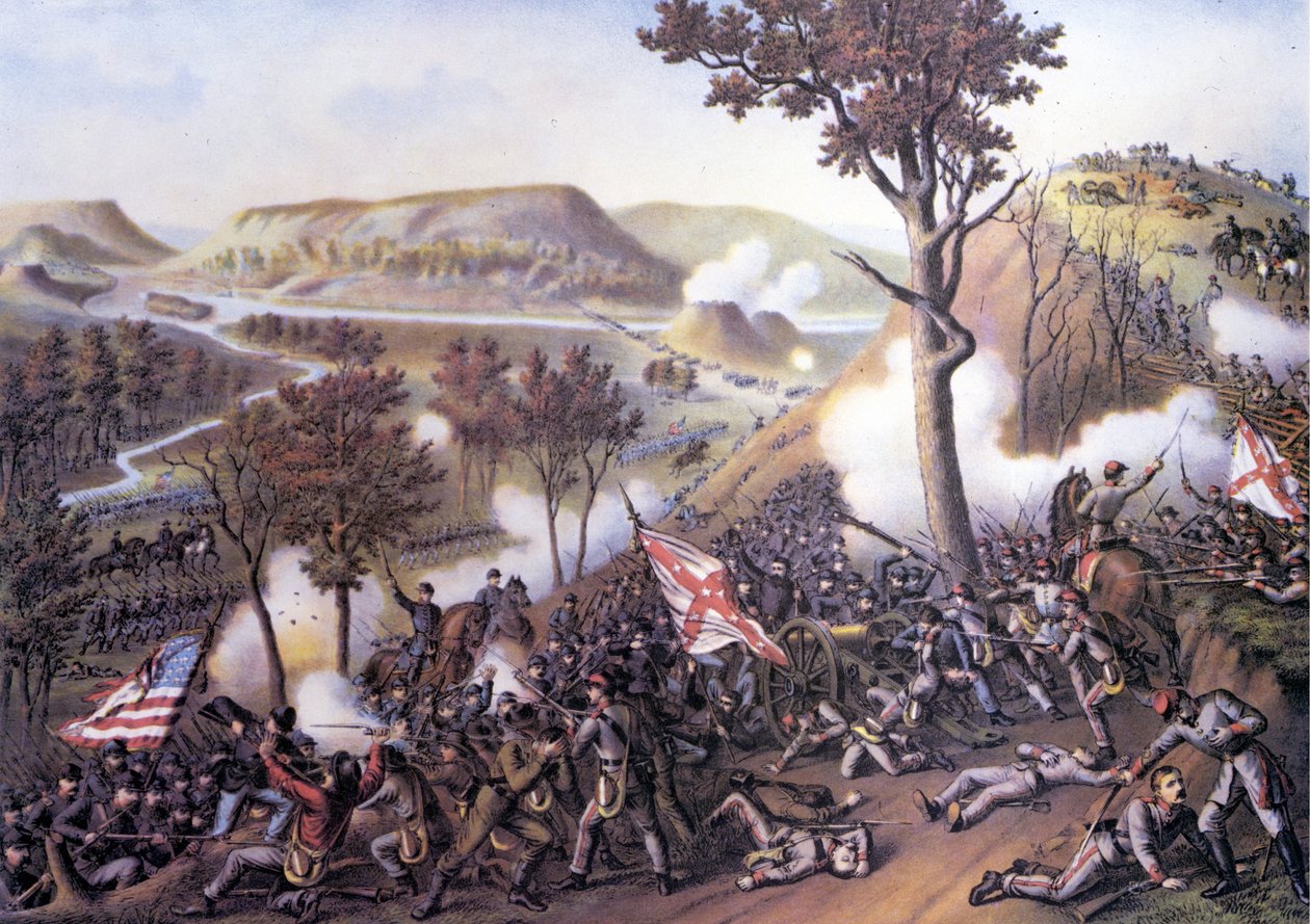 Guerra Civil Americana (1861 - 1865): Asedio de Missionary Ridge, 25 de noviembre de Unknown artist