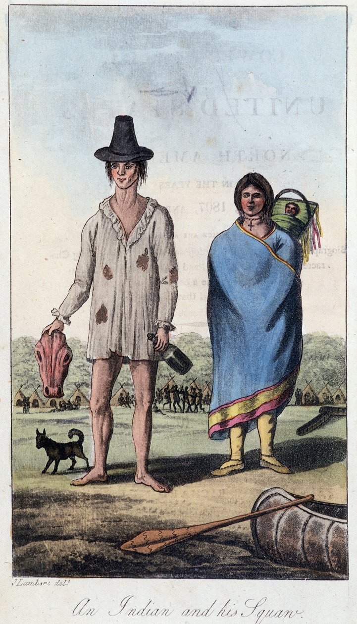 Un indio y su esposa, Canadá de Unknown artist