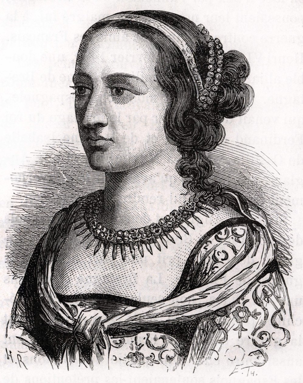 Anne de Francia, conocida como la Dama de Beaujeu (1461 - 1522) de Unknown artist
