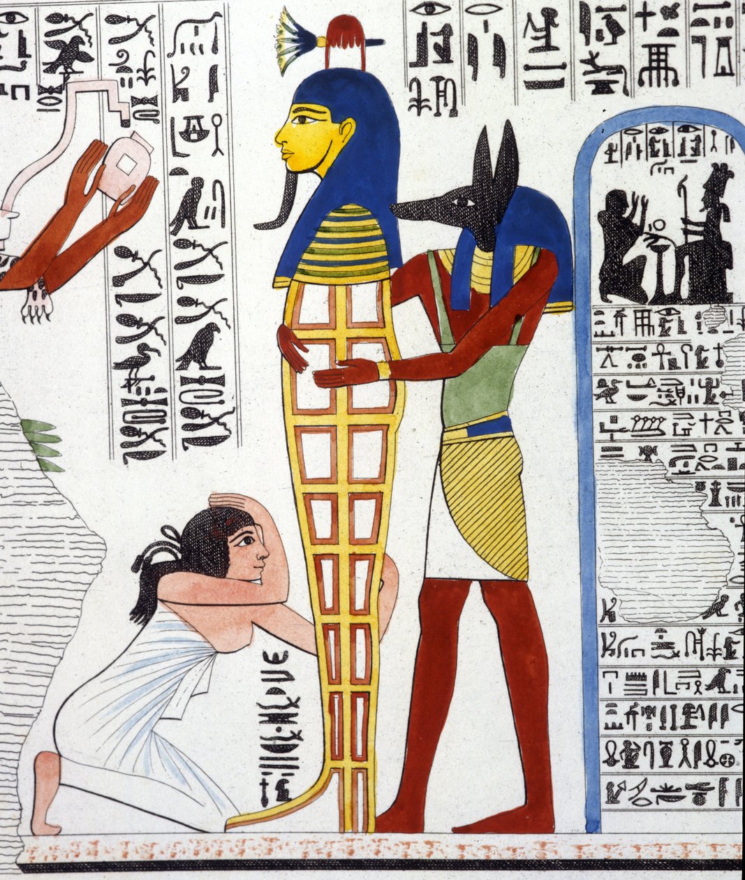 Anubis y una momia - en 