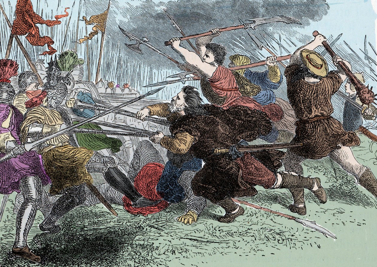 Arnold von Winkelried - Arnold von Winkelried (o Arnold Winkelried) héroe legendario de Suiza en la Batalla de Sempach de Unknown artist