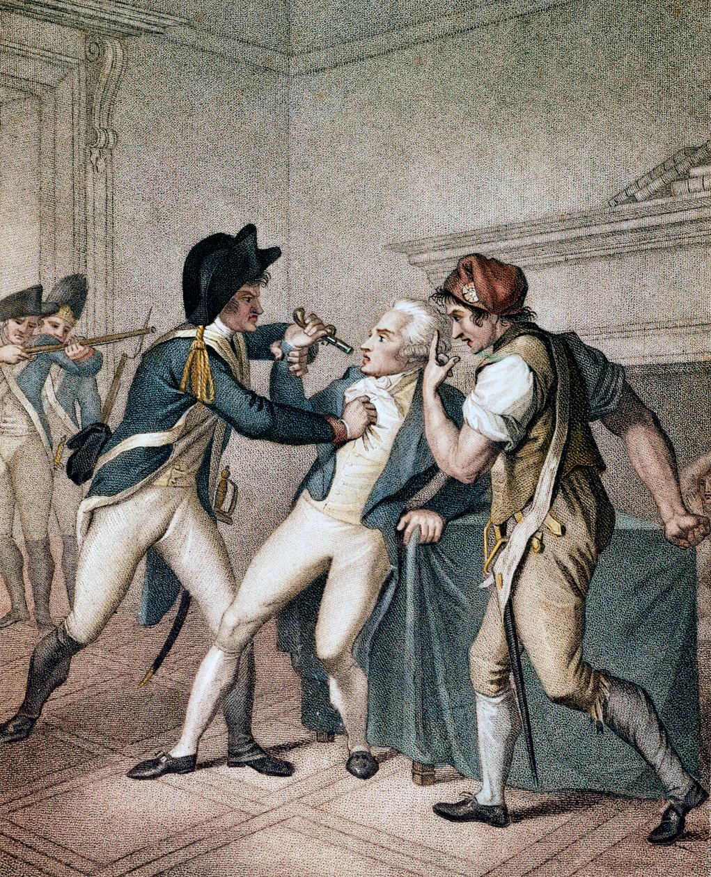 Arresto de Maximilien Robespierre, el 27/07/1794 - La Aprehensión de Robespierre - Arresto de Robespierre de Unknown artist