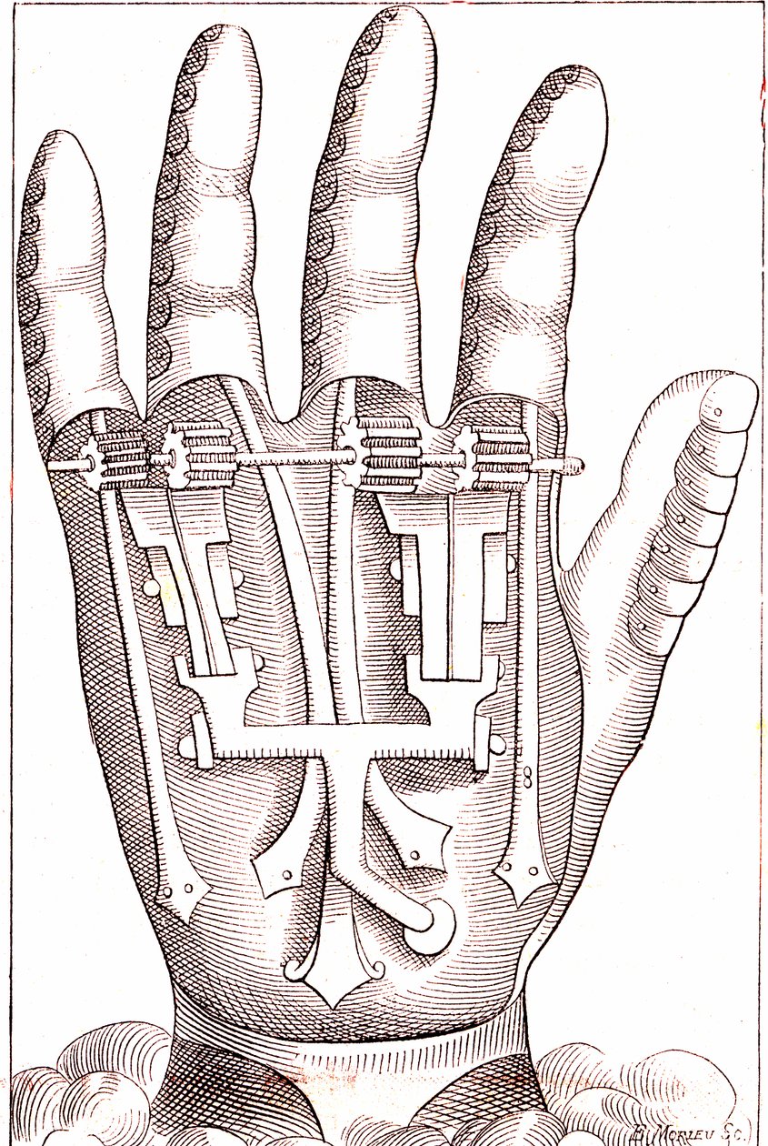 Prótesis de mano artificial del cirujano anatomista francés Ambroise Par de Unknown artist