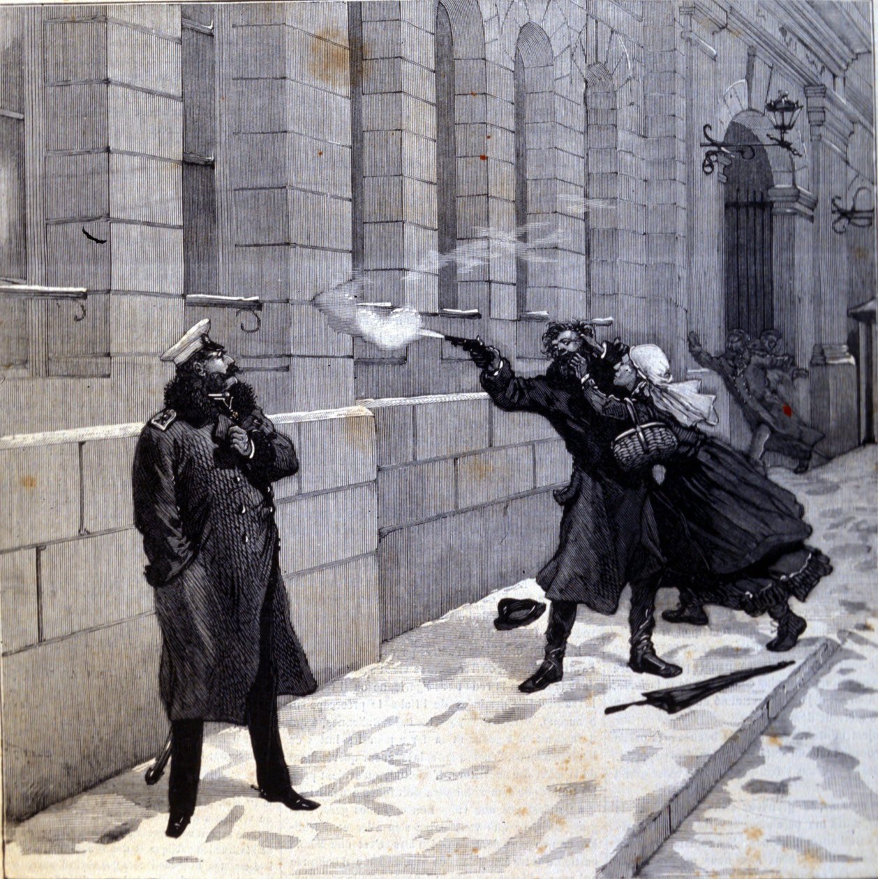 Ataque dirigido contra el Zar Alejandro II en San Petersburgo en 1879 de Unknown artist