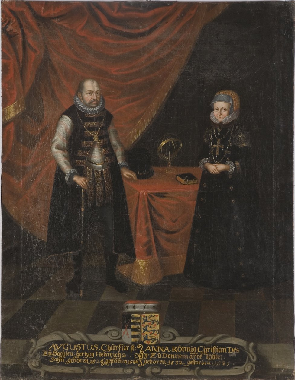 Retrato de Augusto (1526-1586), Elector de Sajonia y Ana de Dinamarca (1532-1585), Electora de Sajonia de Unknown artist