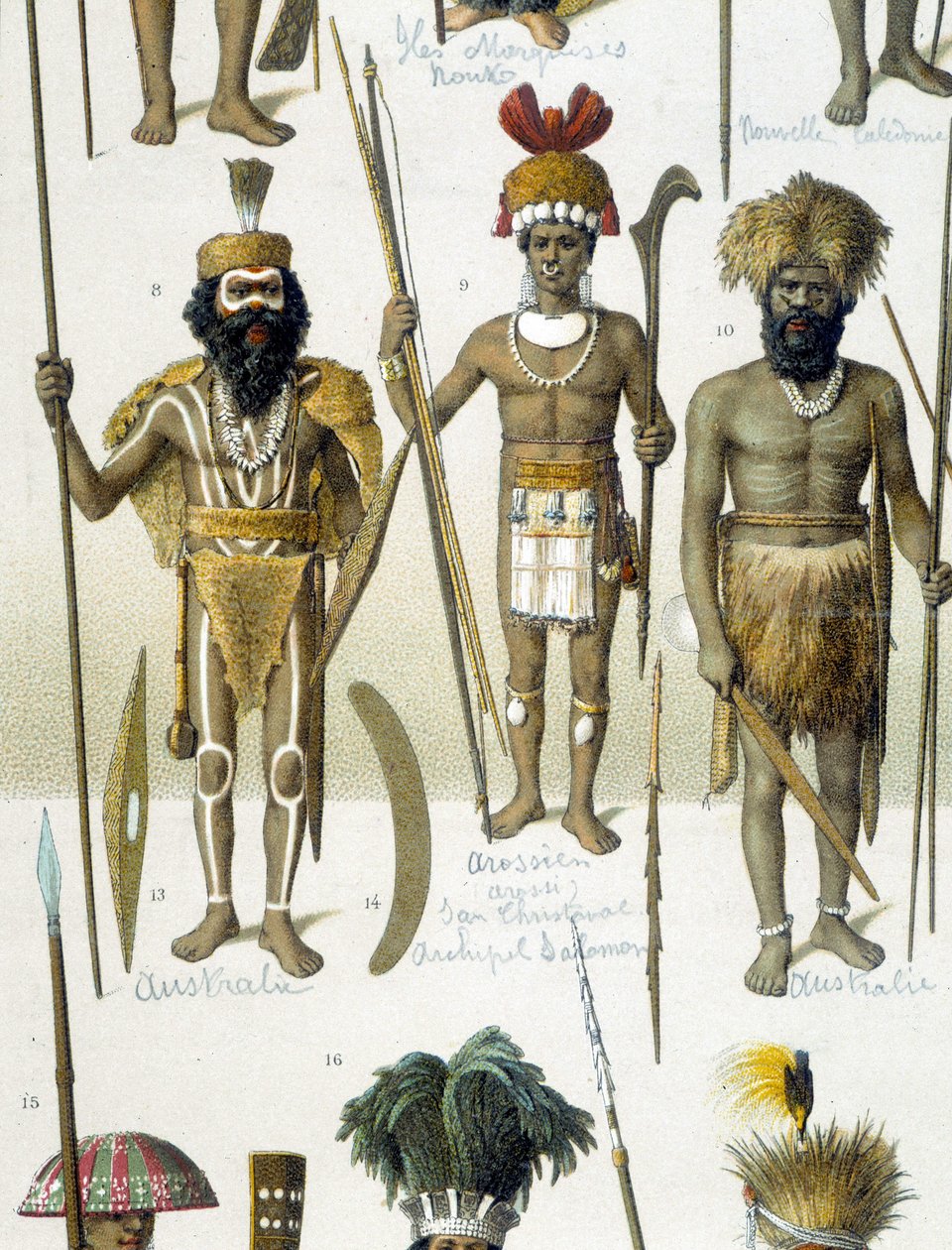 Indígenas australianos en traje de gala de Unknown artist