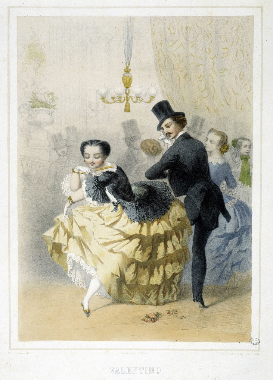 Baile: Valentino, alrededor de 1860 de Unknown artist