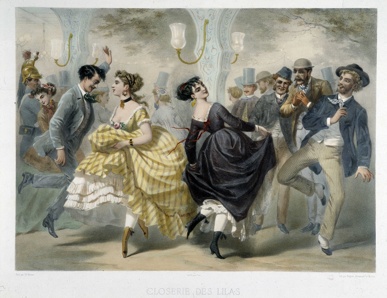 Baile en la Closerie des Lilas, circa 1860 de Unknown artist