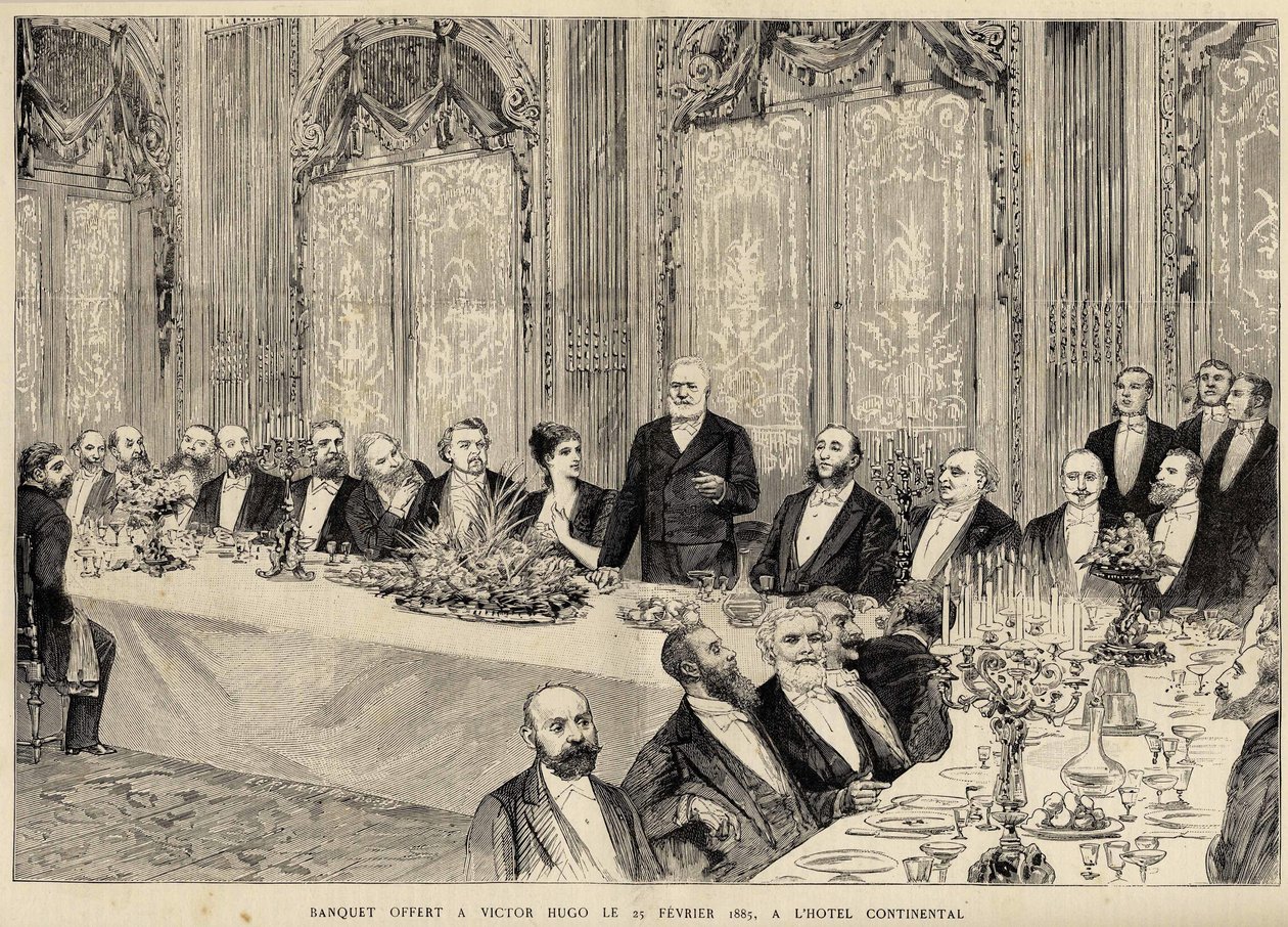 Banquete ofrecido a Victor Hugo el 25 de febrero de Unknown artist