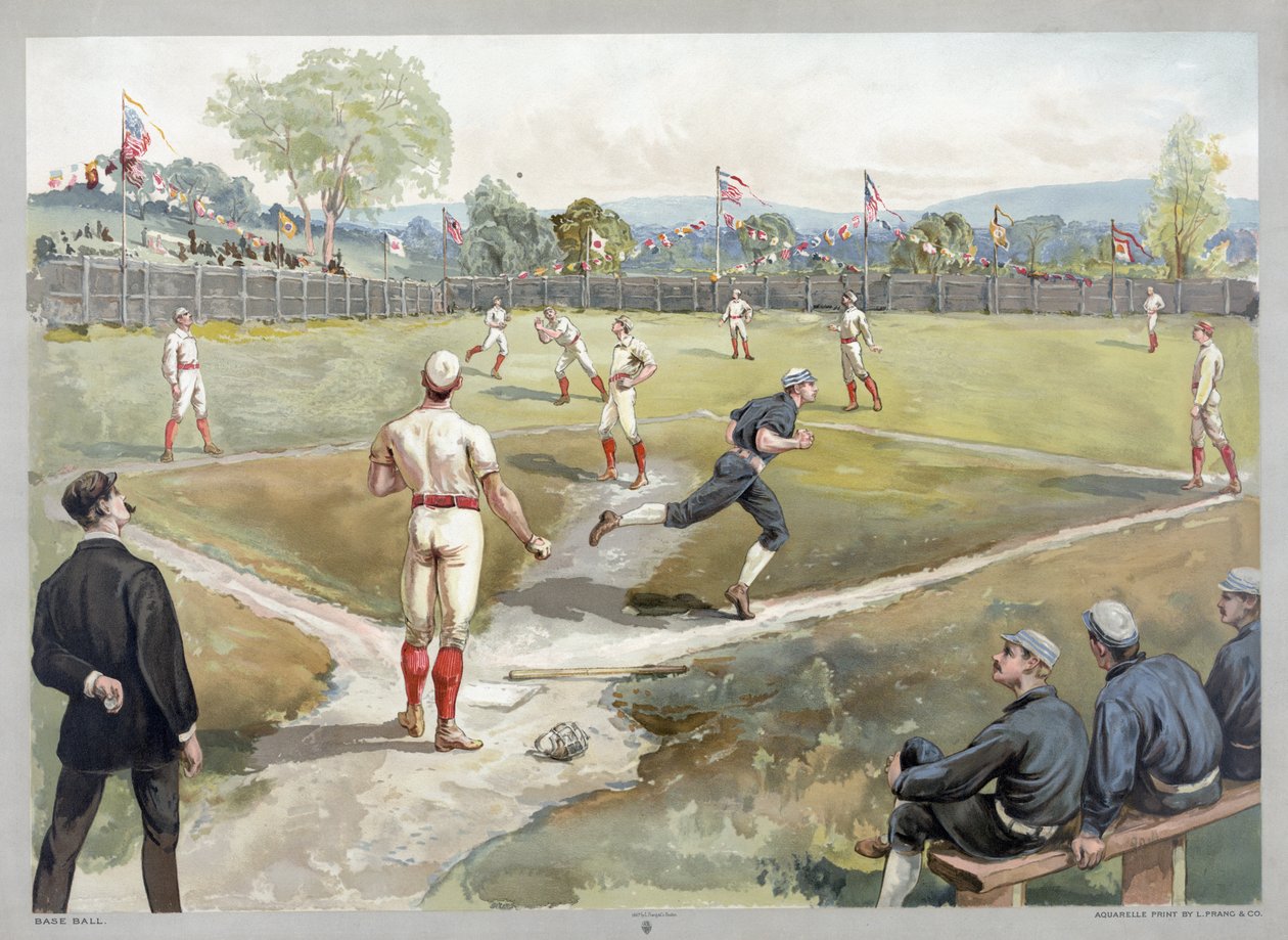 Juego de béisbol de Unknown artist