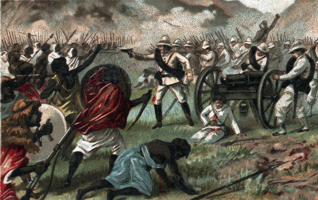 Batalla de Abba Karima (Adoua, Etiopía) entre Etiopía e Italia de Unknown artist