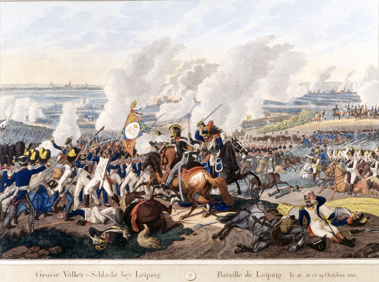 Batalla de Leipzig (Batalla de las Naciones), 16-19 de octubre de Unknown artist