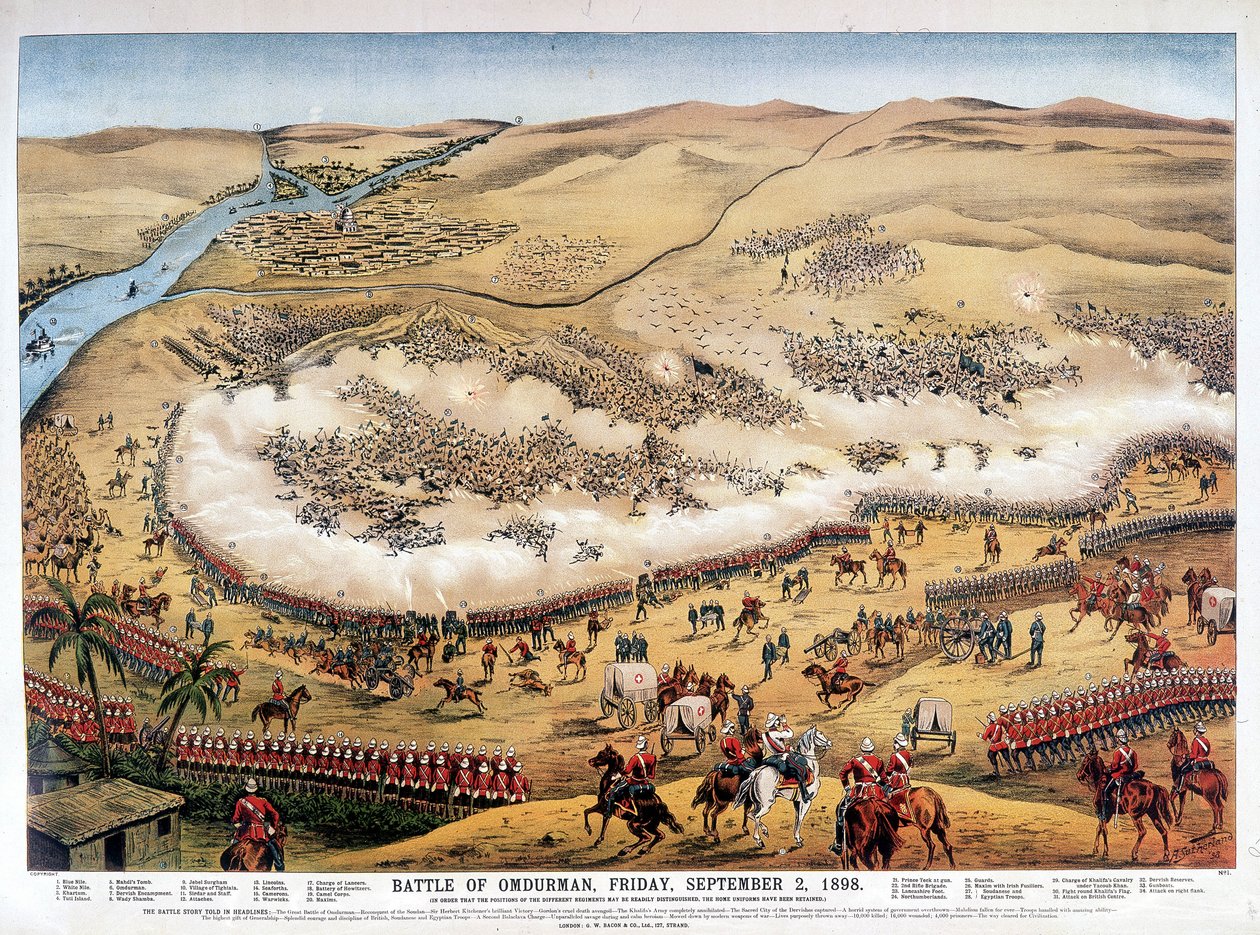 Batalla de Omdurman, viernes 2 de septiembre de Unknown artist