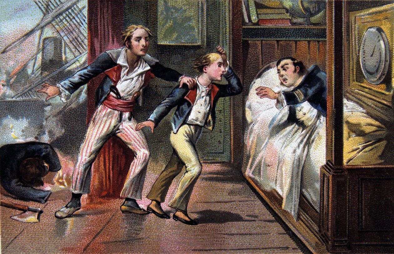 Batalla del Nilo - Batalla de Aboukir - muerte de Luce y Giocante de Casabianca (Luc-Julien-Joseph Casabianca) de Unknown artist