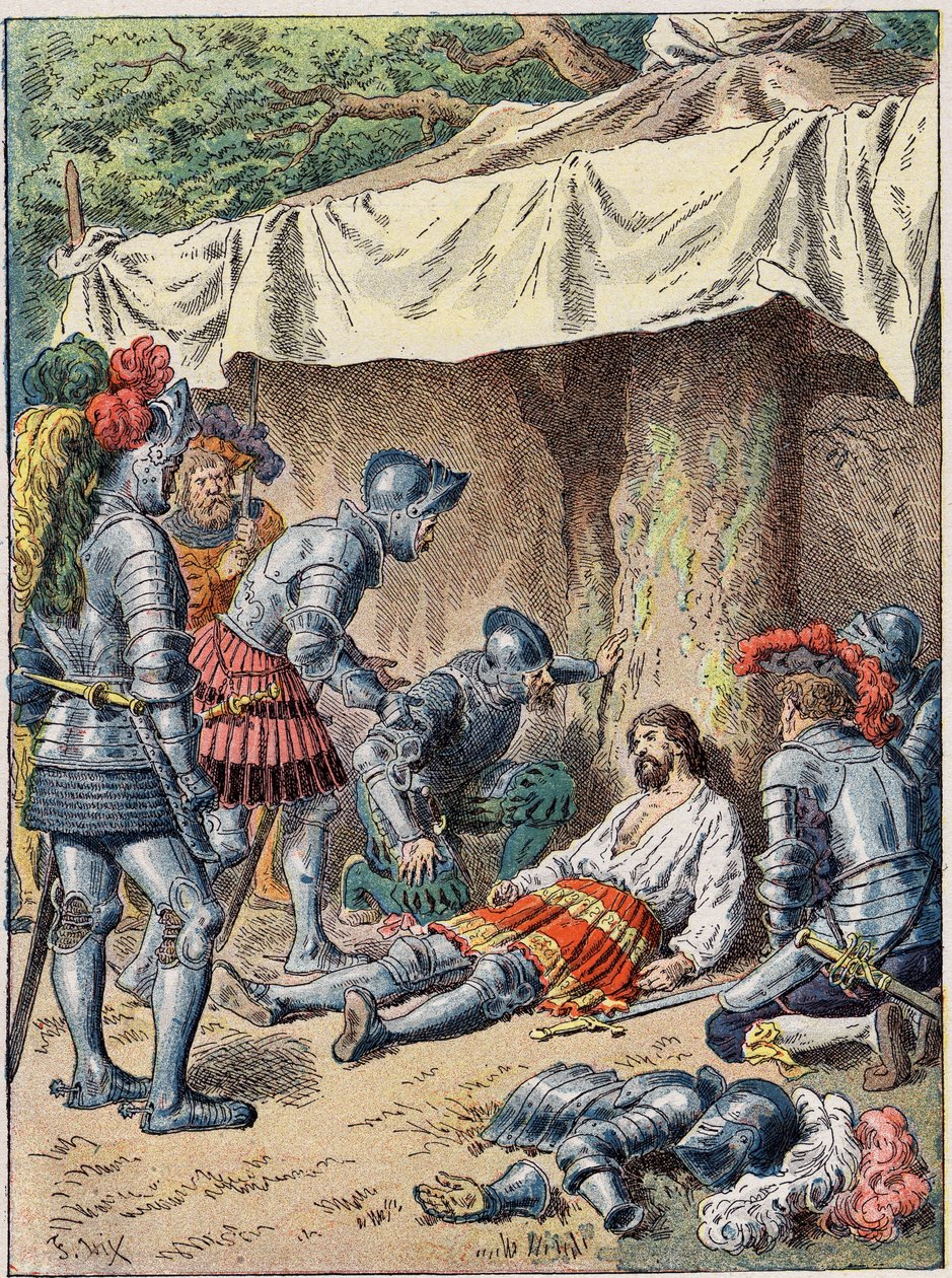 La muerte de Bayard en 1524 de Unknown artist
