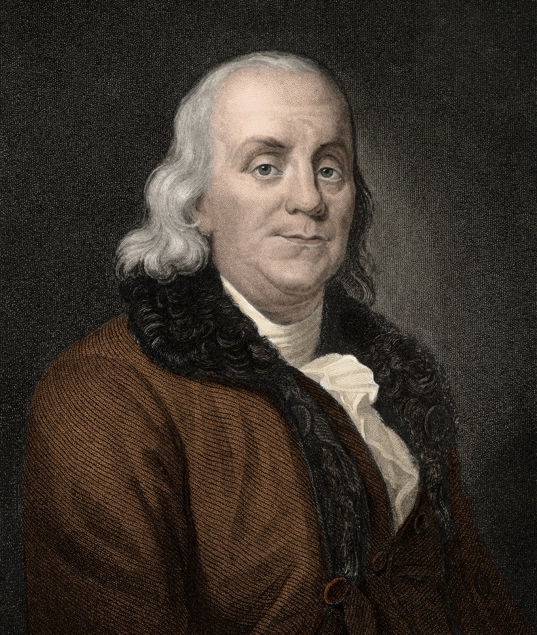 Benjamin Franklin (1706-1790) (grabado del siglo XIX) de Unknown artist