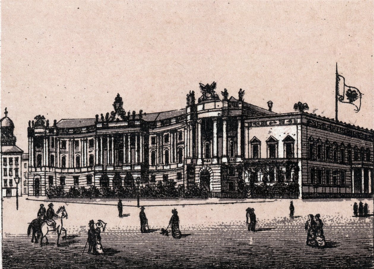 Berlín, Alemania: vista del Palacio Imperial (Castillo del Emperador). en “El mundo ilustrado 168 vistas” Sin fecha (finales del siglo XIX) de Unknown artist
