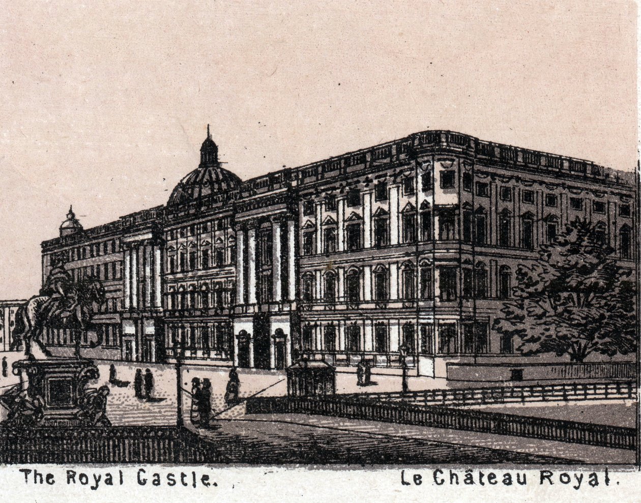 Berlín, Alemania: vista del Castillo Real. en "El mundo ilustra 168 vistas" Sin fecha (finales del siglo XIX) de Unknown artist