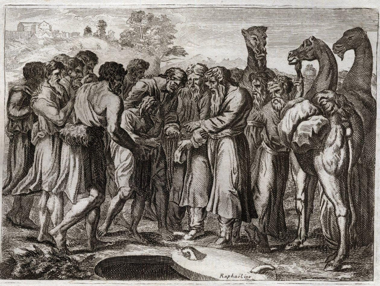 Biblia de Royaumont, Antiguo Testamento: José vendido por sus hermanos de Unknown artist