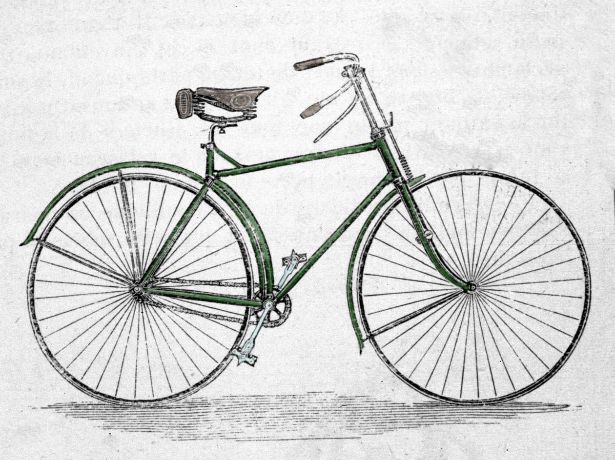 Modelo de bicicleta con marco de Unknown artist