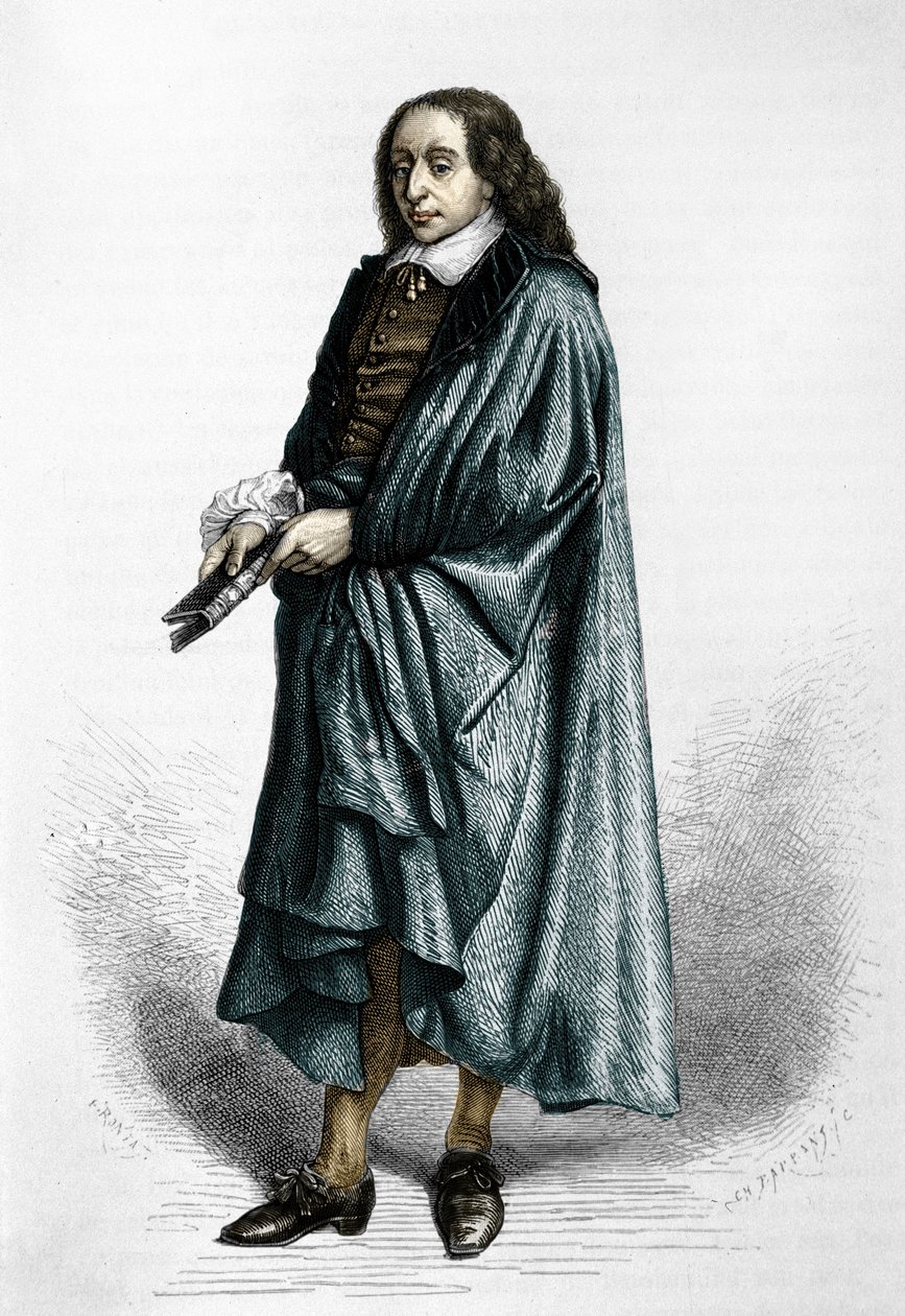 Blaise Pascal (1623-1662), matemático, físico y escritor francés de Unknown artist