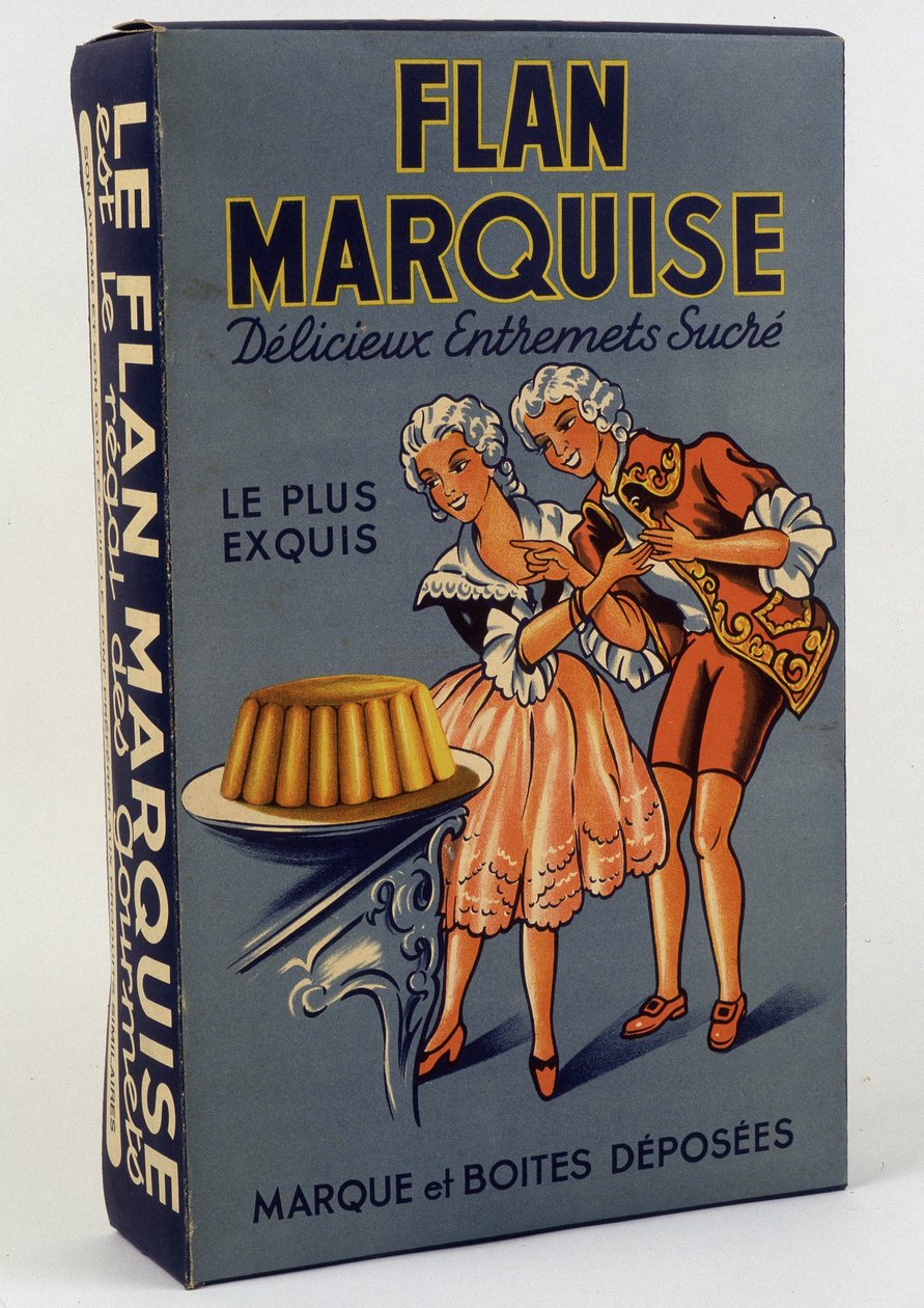 Caja de producto "Flan Marquise: Delicioso postre dulce", s.f. siglo XIX de Unknown artist