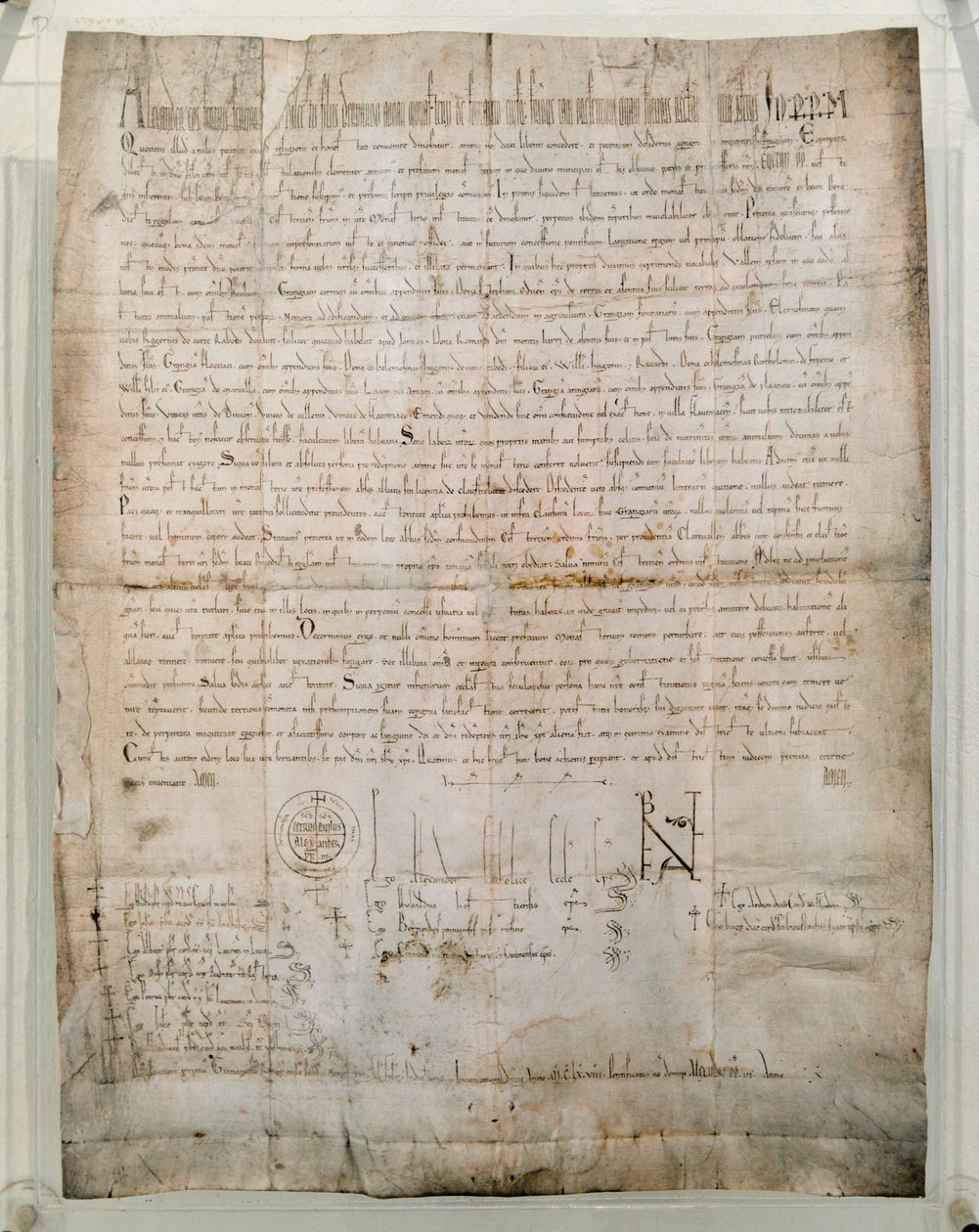 Bula de 1168 del Papa Alejandro III (Orlando Bandinelli) de Unknown artist