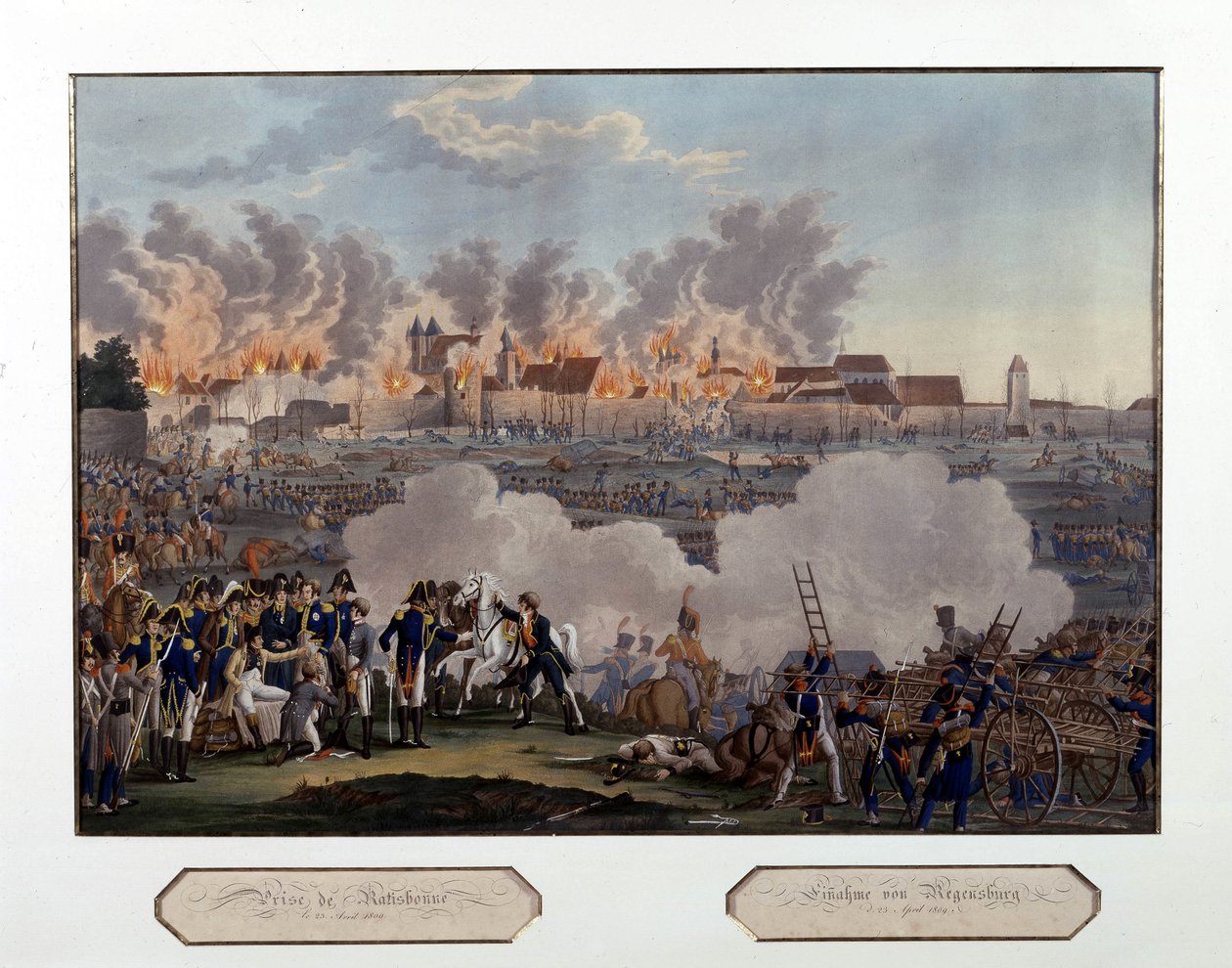Captura de Ratisbona, Guerra Napoleónica, 23 de abril de Unknown artist