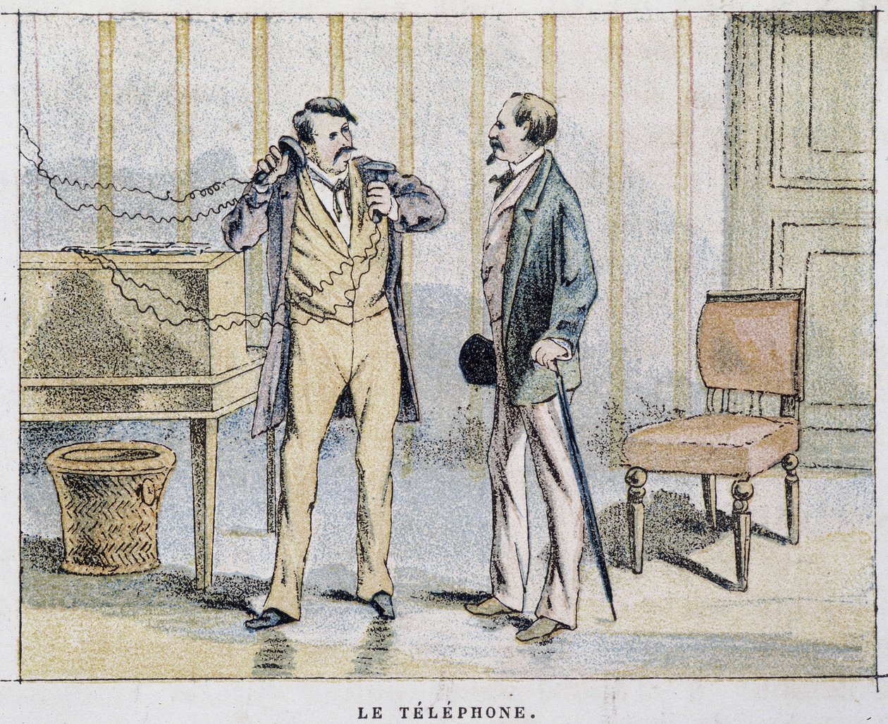Imagen de caricatura en el teléfono de Unknown artist