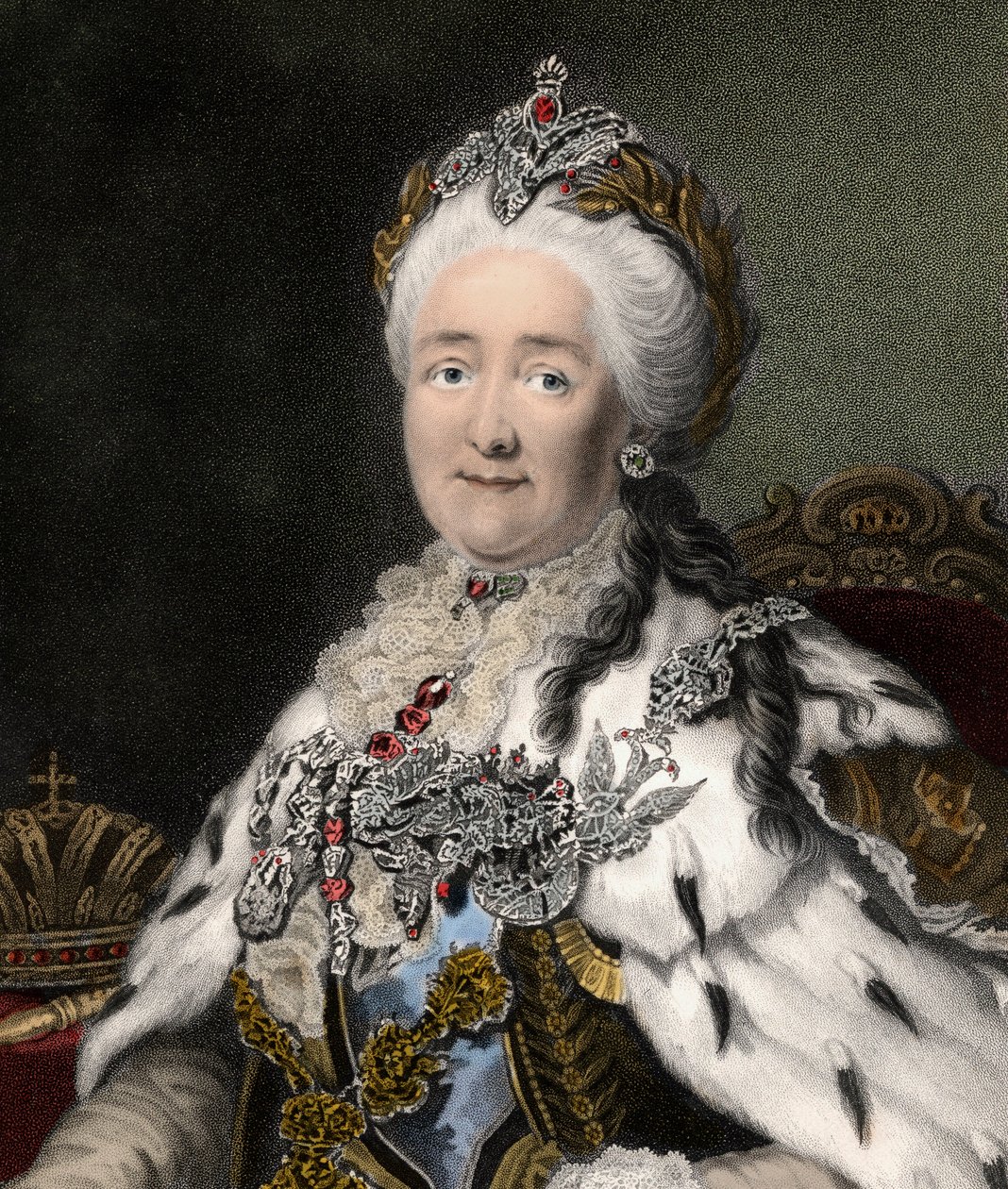 Catalina II La Grande (1729-1796) (grabado del siglo XIX) de Unknown artist