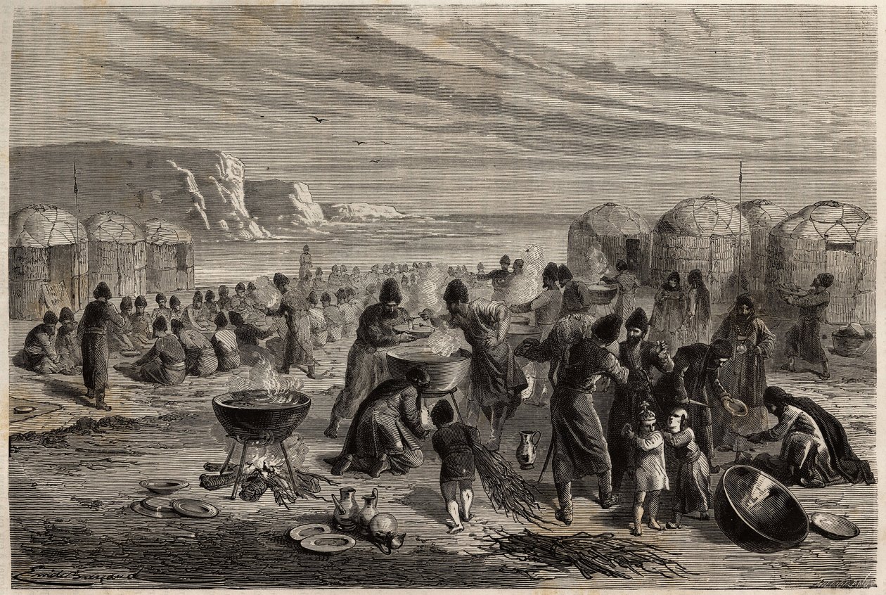 Cauda-yoli, la fiesta religiosa anual turcomana de Unknown artist