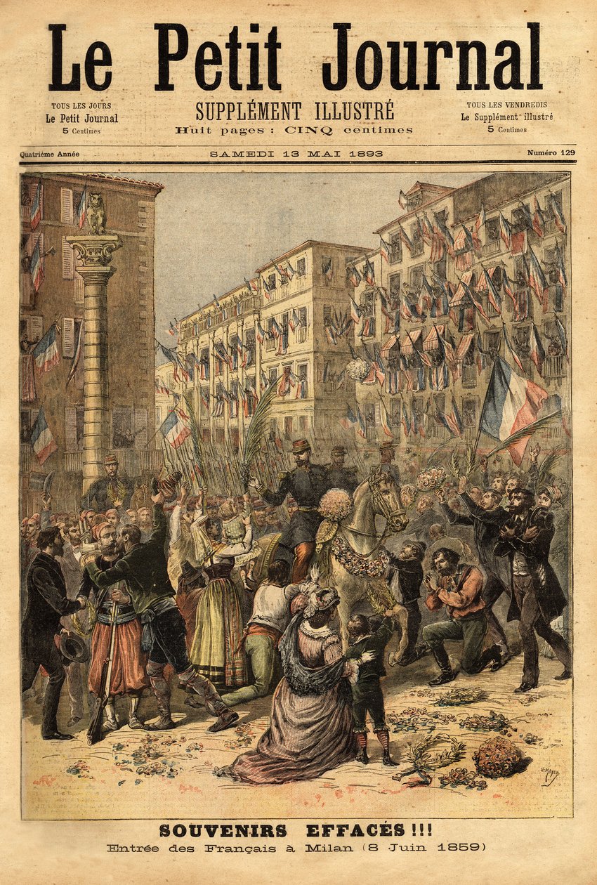 Celebración de la entrada del ejército napoleónico en Milán el 8 de junio de Unknown artist