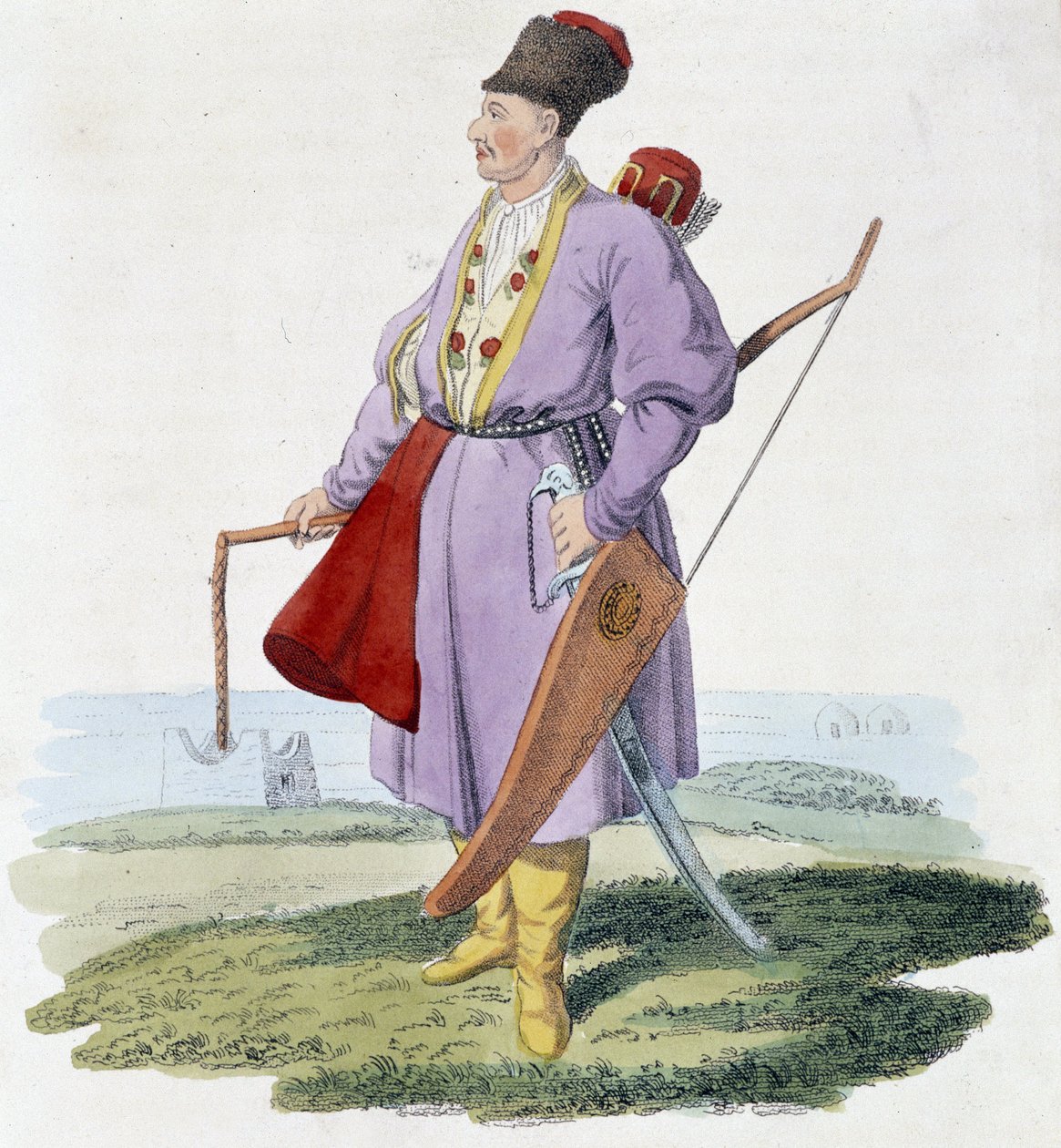 Guerrero de Asia Central, principios del siglo XIX de Unknown artist