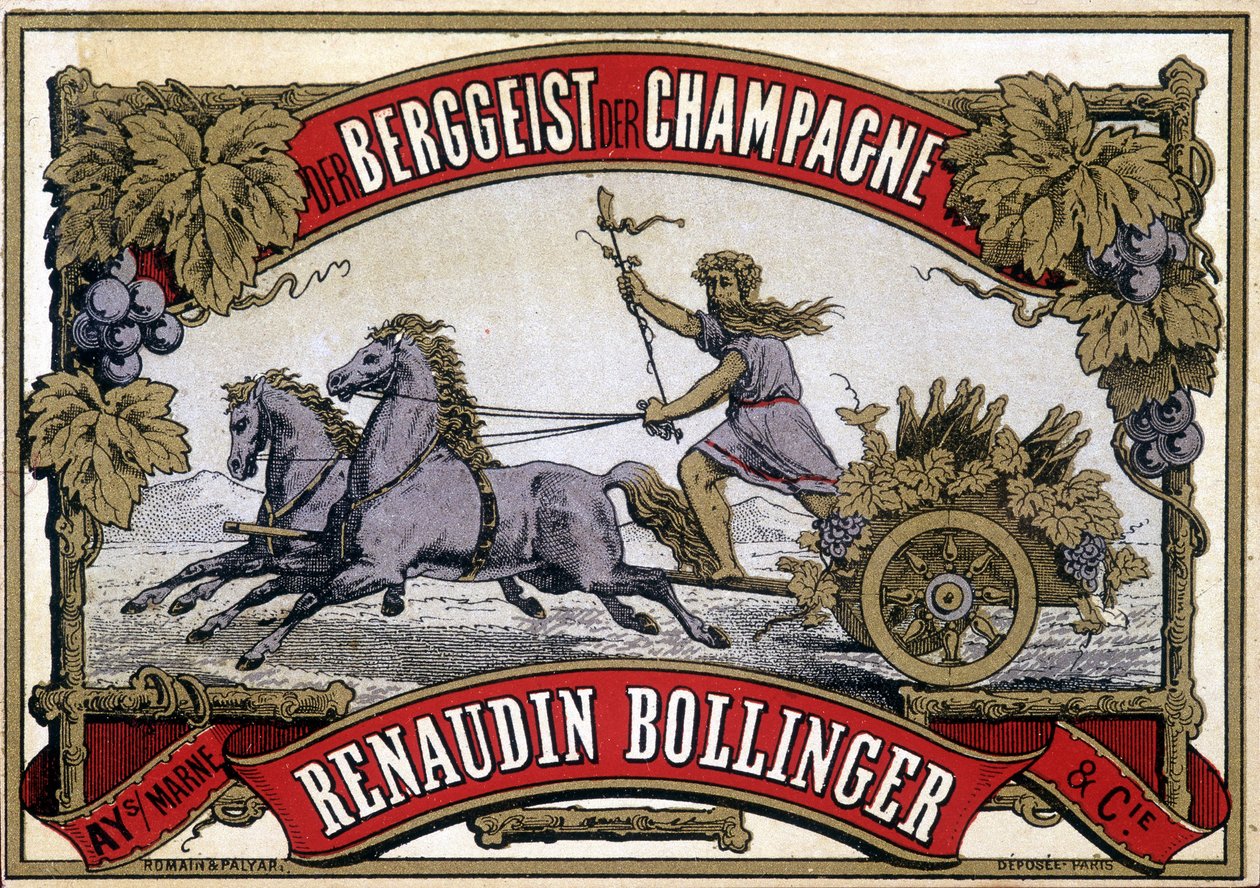 Etiqueta de champán 