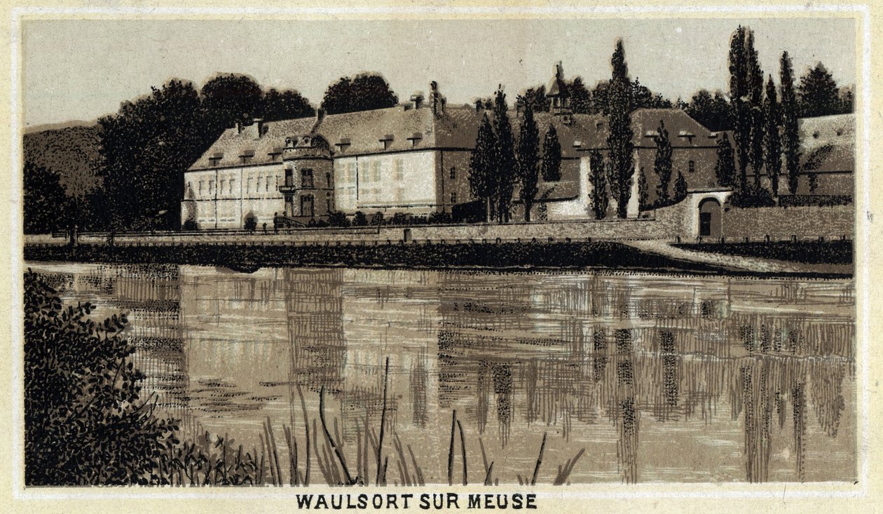 Castillo de Waulsort sur Meuse, Región Valona, Bélgica de Unknown artist