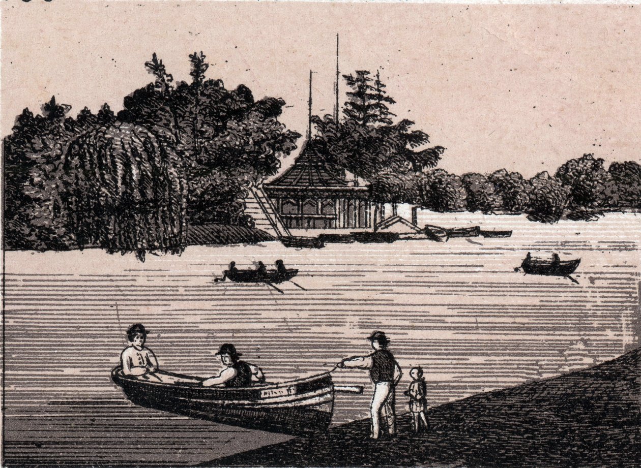 Chicago, Estados Unidos: vista del Parque Central. en "El mundo ilustra 168 vistas" Sin fecha (finales del siglo XIX) de Unknown artist