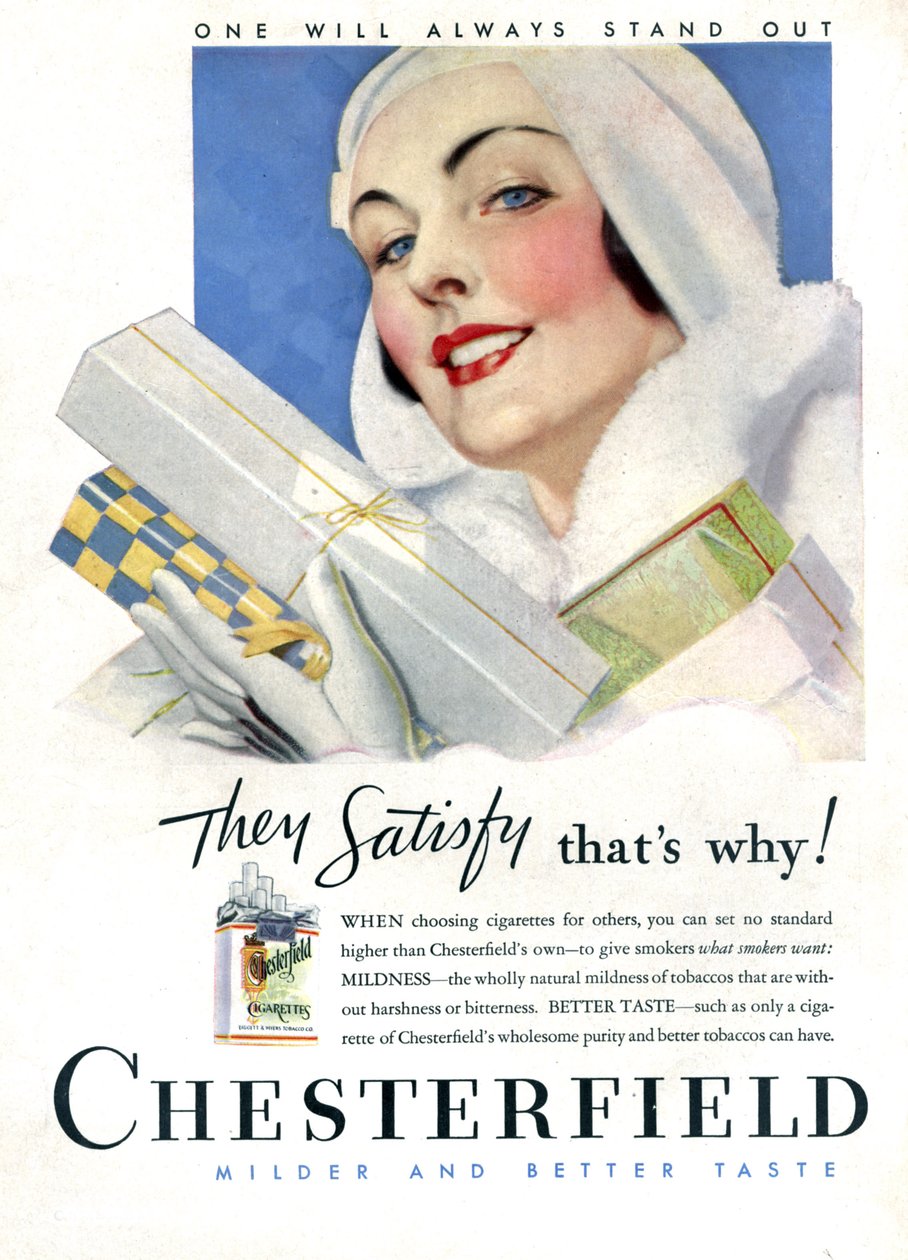 Cigarrillo Chesterfield de Unknown Artist