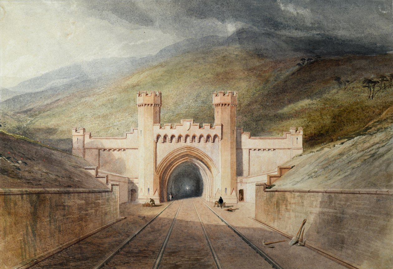 Portal ferroviario del túnel de Clayton de Unknown artist