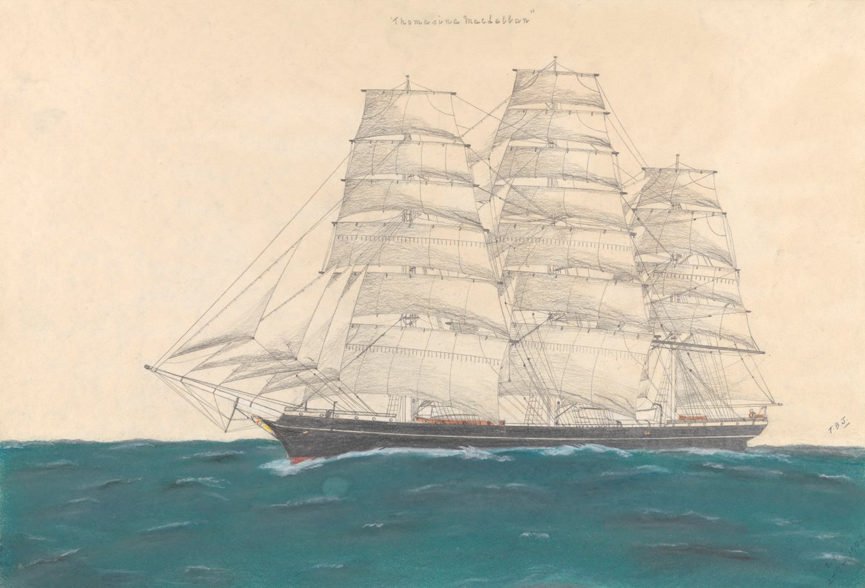 Clipper "Thomasina MacLellan" (1873) de Unknown Artist