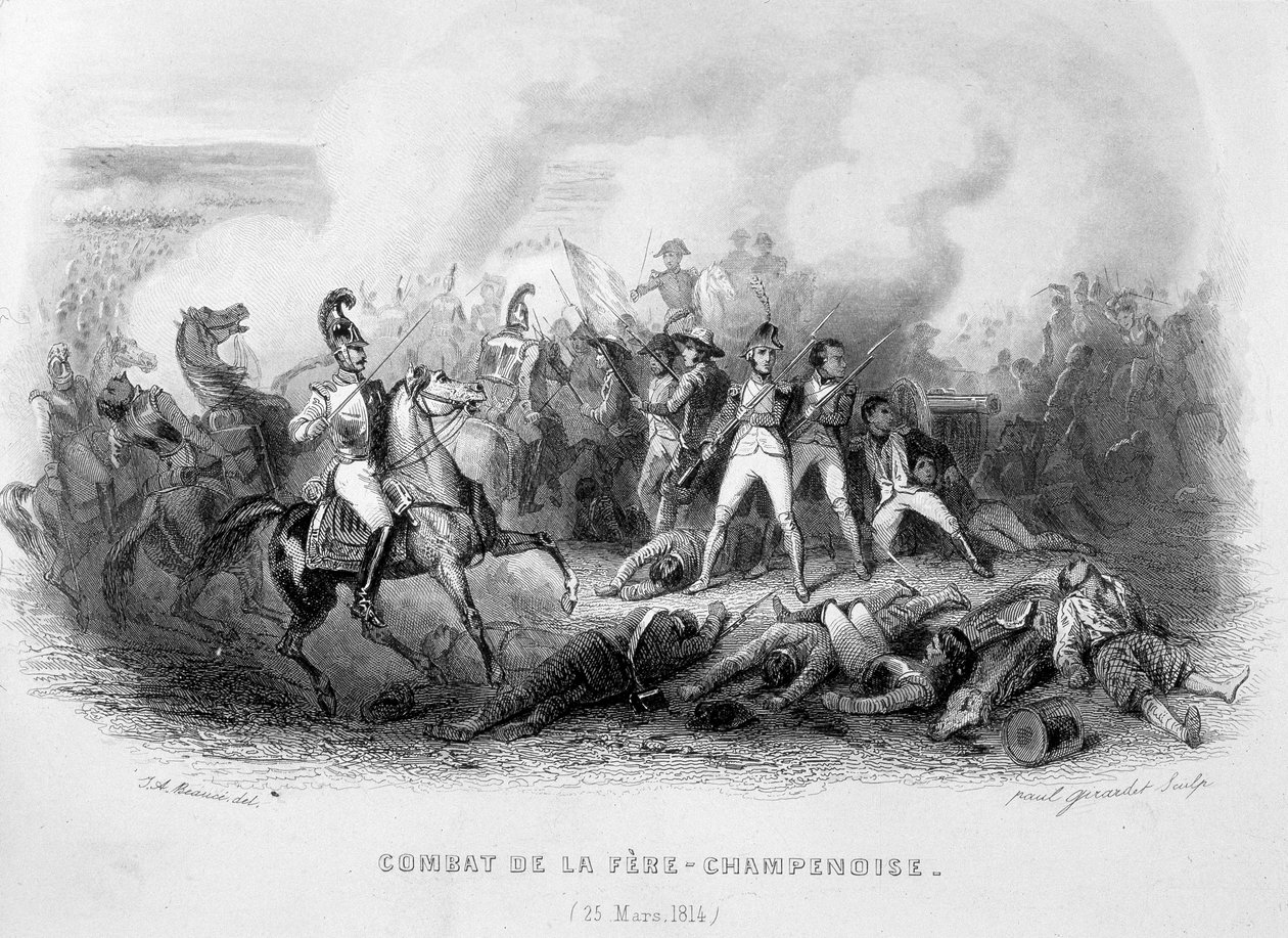 Combate de La Fère-Champenoise (25 de marzo) de Unknown artist