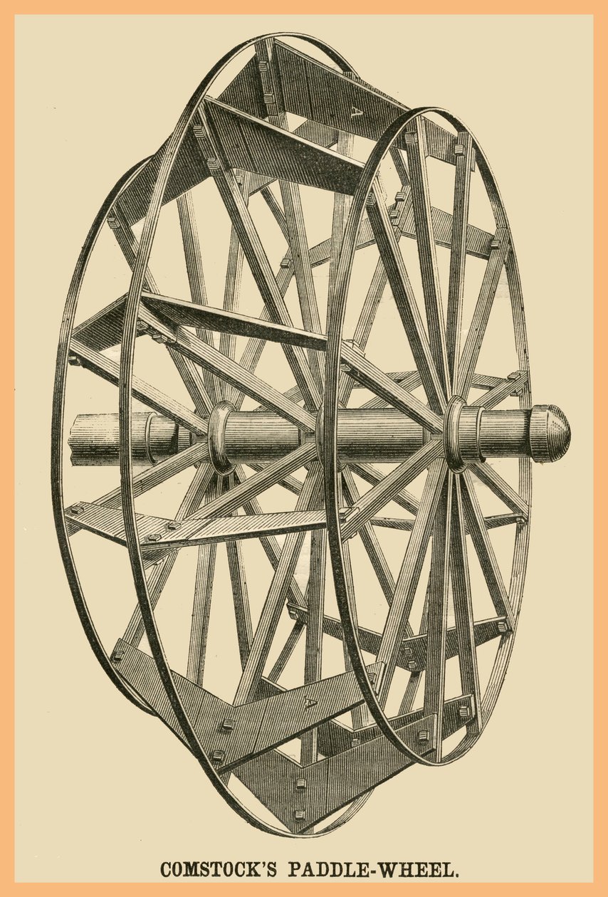 Rueda de palas Comstocks de Unknown Artist