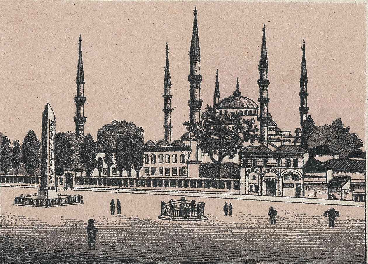 Constantinopla, Turquía: vista de la mezquita del Sultán Achmed de Unknown artist